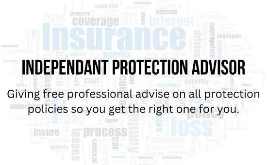 Word cloud with insurance and independent protection advisor concepts.